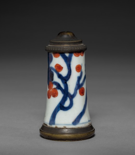Imari Ware (?) Container with Brass Mounts, c 1650- 1700. Japan, Arita kilns, Late 17th century.