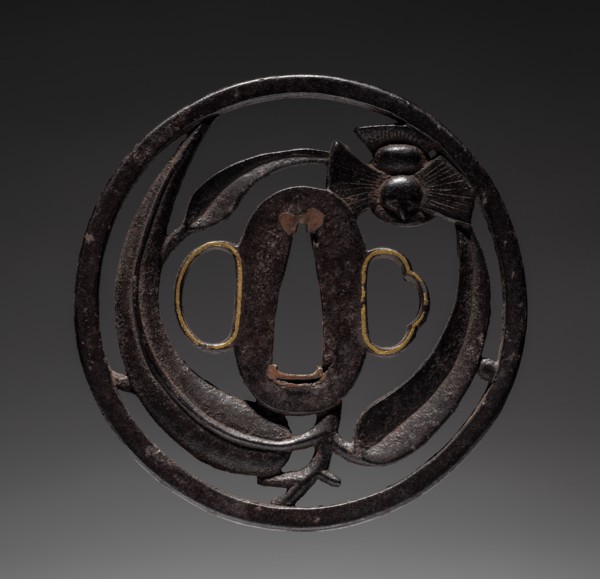 Sword Guard, c. 1800. Japan, Chosun school, Edo period (1615-1868). Iron; diameter: 7.7 cm (3 1/16