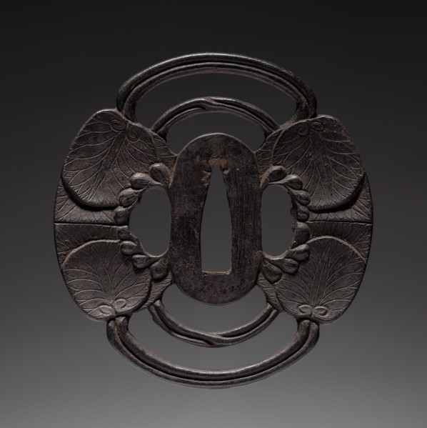 Sword Guard, c. 1800. Japan, Chosun school, Edo period (1615-1868). Iron; diameter: 8.1 cm (3 3/16