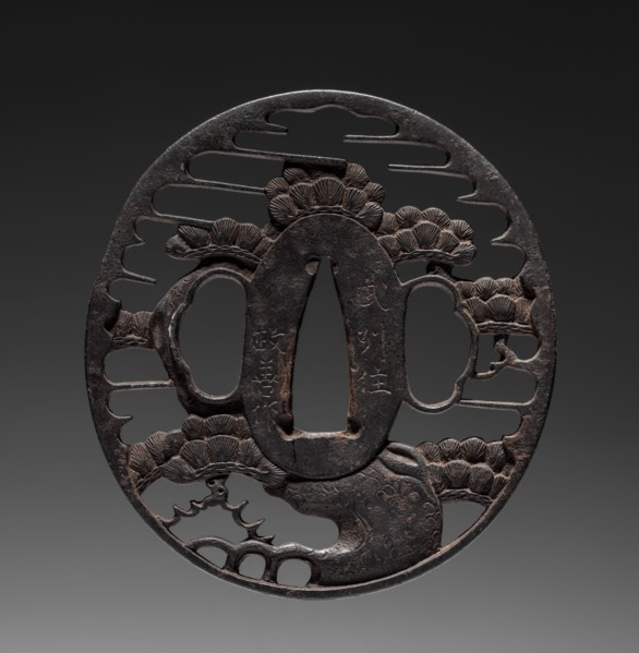 Sword Guard, early 19th century. Japan, Akasaka School, Edo period (1615-1868). Iron; diameter: 7