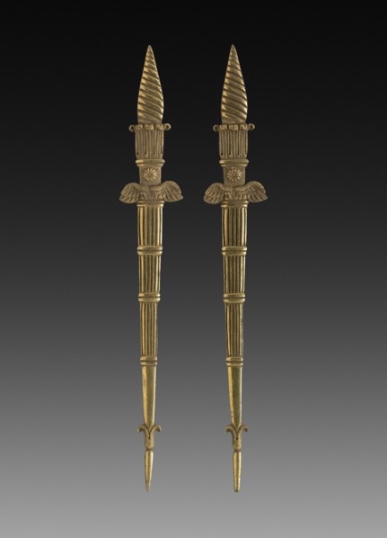 Ornamental Detail, 1775-1799. France, 18th century, Period of Louis XVI. Gilt bronze; overall: 26.7