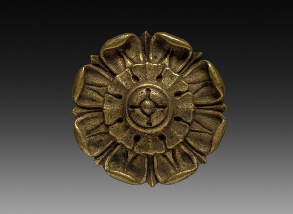 Ornamental Rosette, c. 1775-1825. France, late 18th - early 19th centuries. Gilt bronze; diameter: