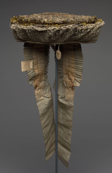 Embroidered Headdress (Called "Triesische"), 1700s. Germany, 18th century. Embroidery, metallic