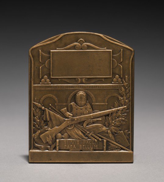 Medal (reverse), 1914-1918. Emile André Boisseau (French, 1842-1923). Bronze; overall: 7 x 5.8 cm