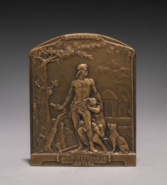 Medal (obverse), 1914-1918. Emile André Boisseau (French, 1842-1923). Bronze; overall: 7 x 5.8 cm