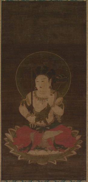 Chigo Monju: Manjusri as a Child, early 1400s. Japan, Muromachi period (1392-1573). Hanging scroll: