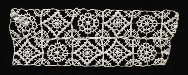 Needlepoint (Reticella) Lace Insertion, 16th century. Italy, Venice, 16th century. Lace,