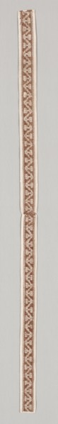Embroidered Band, 1600s. Italy, 17th century. Embroidery; silk on linen; overall: 4.8 x 108.6 cm (1