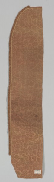 Textile Fragment, 1500s - 1600s. Italy, 16th-17th century. Silk; overall: 26.6 x 134 cm (10 1/2 x