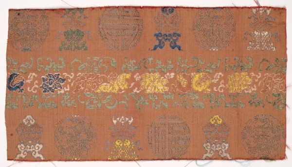 Fragment, 1800s. China, 19th century. Silk; overall: 35.6 x 20.4 cm (14 x 8 1/16 in.).