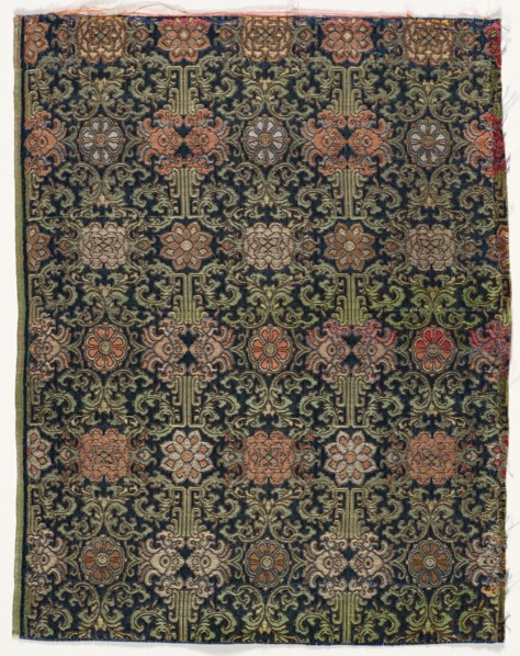 Fragment, 1800s. Japan, 19th century. Silk; overall: 47 x 36.2 cm (18 1/2 x 14 1/4 in.)