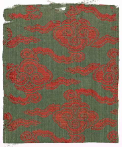 Fragment, 1680 - 1720. China, late 17th - early 18th century. Silk; overall: 17.8 x 15.3 cm (7 x 6