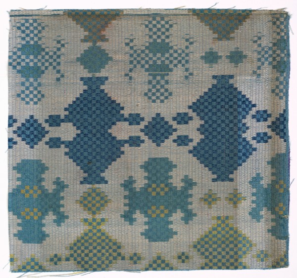 Fragment, 1800s. China, 19th century. Silk; overall: 18.5 x 18.5 cm (7 5/16 x 7 5/16 in.).