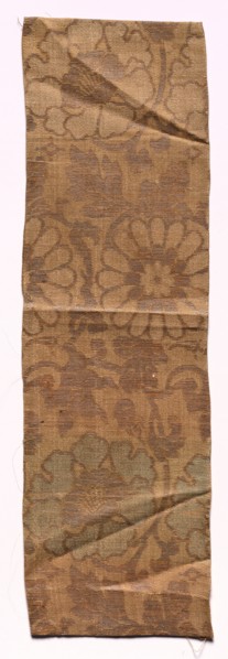 Textile Fragment, 1800s. Japan, 19th century. Silk, metallic thread; average: 43.2 x 13.4 cm (17 x