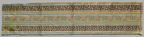 Border, 1800s. China, 19th century. Silk; overall: 70.5 x 17.2 cm (27 3/4 x 6 3/4 in.).