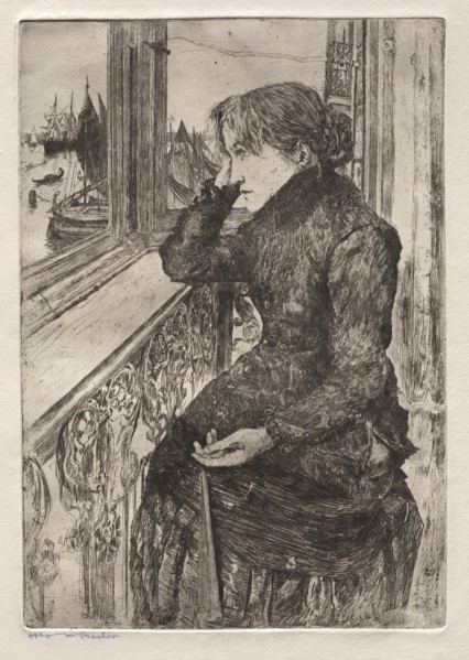 Etchings of Venice: Beautiful View, 1882. Otto H. Bacher (American, 1856-1909). Etching