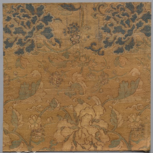 Fragment from Book of Textiles, 18th century. China, 18th century. Silk; overall: 26 x 26 cm (10