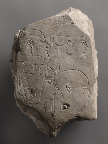 Trial Piece Worked on Both Sides, c. 1391-1353 BC. Egypt, probably Thebes, New Kingdom, Dynasty 18,