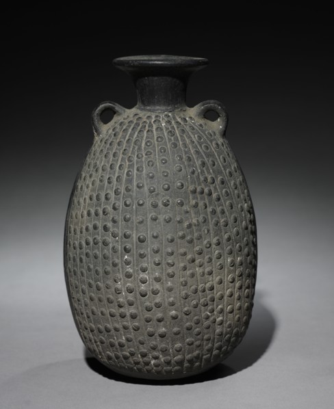 Darkware Vessel, late 1400s. Peru, North Coast, Chimú style (900-1470). Black ware; overall: 22.6 x