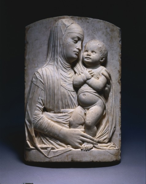 Virgin and Child, c. 1475-1485. Workshop of Pietro Lombardo (Italian, c. 1435-1515). Marble;
