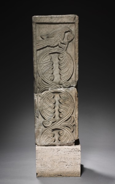 Transenna Post, 700s-800s. Lombardic, Italy, Rome, Migration period, 8th-9th Century. Marble;