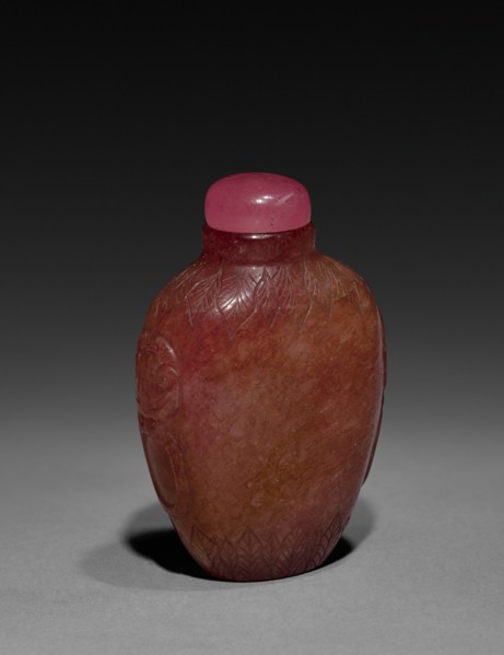 Snuff Bottle, 1644-1912. China, Qing dynasty (1644-1911). Glass; overall: 7.7 cm (3 1/16 in.).