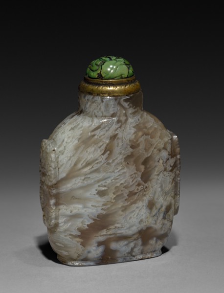 Snuff Bottle, 1644-1912. China, Qing dynasty (1644-1911). Glass; overall: 8.6 cm (3 3/8 in.).