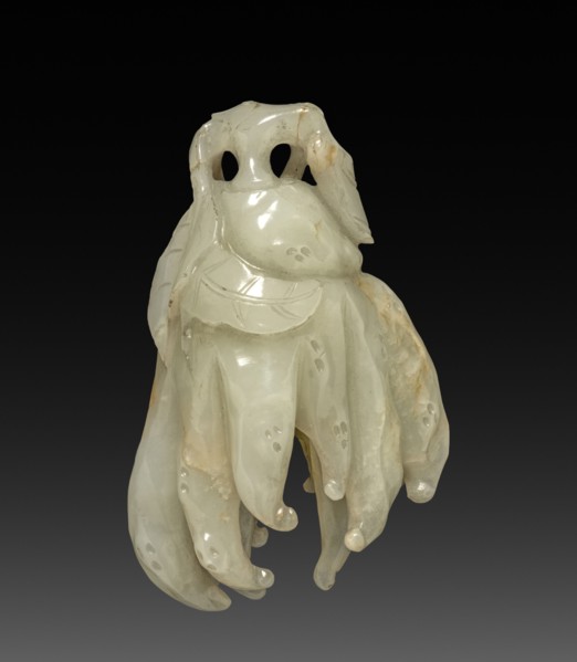 Pendant, 1644-1911. China, Qing dynasty (1644-1911). Jade; overall: 7.7 cm (3 1/16 in.).