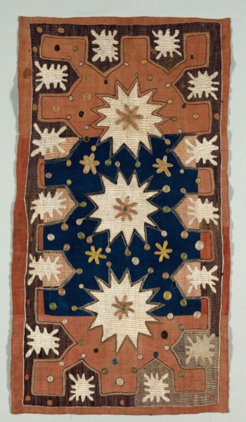 Cushion Cover, 1700s. Dagestan, 18th century. Embroidery, silk; overall: 104.5 x 63.2 cm (41 1/8 x