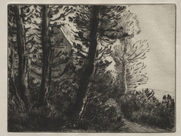 Guard House. Alphonse Legros (French, 1837-1911). Etching
