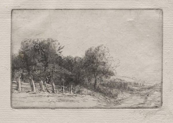 Landscape (Un Paysage). Alphonse Legros (French, 1837-1911). Etching