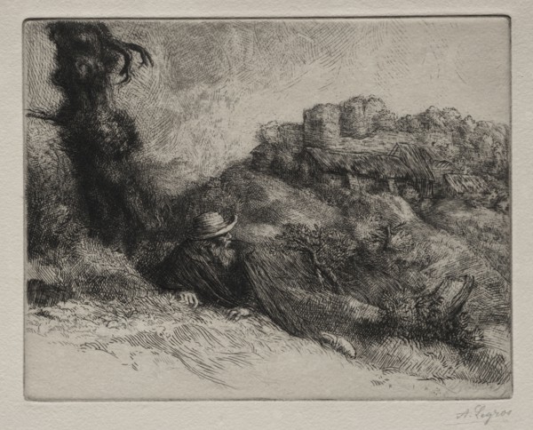 Le Châteaux des Revenants. Alphonse Legros (French, 1837-1911). Etching