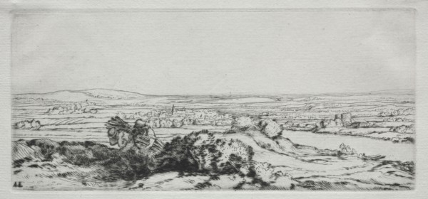 Valley of the Dunes (La Vallee des Dunes). Alphonse Legros (French, 1837-1911). Etching