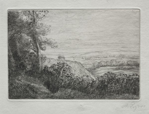 Les dernière Rayons de Soleil. Alphonse Legros (French, 1837-1911). Etching