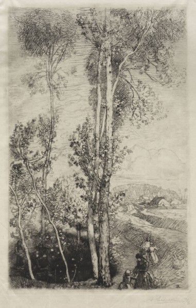 La Petite Mare, 1908. Auguste Louis Lepère (French, 1849-1918). Etching