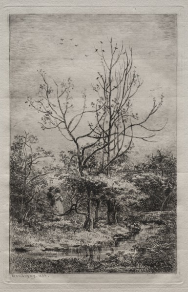 The Orchard, 1868. Charles François Daubigny (French, 1817-1878). Etching and drypoint; sheet: 35.3