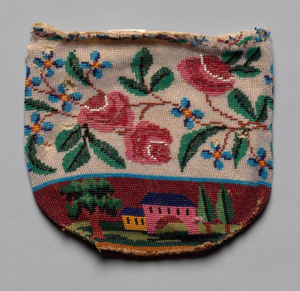 Beaded Bag, 19th century. America, 19th century. average: 13.4 x 16.5 cm (5 1/4 x 6 1/2 in.).