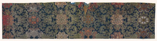 Textile Fragment, 1800s. Japan, 19th century. Silk; average: 51.1 x 12.1 cm (20 1/8 x 4 3/4 in.).