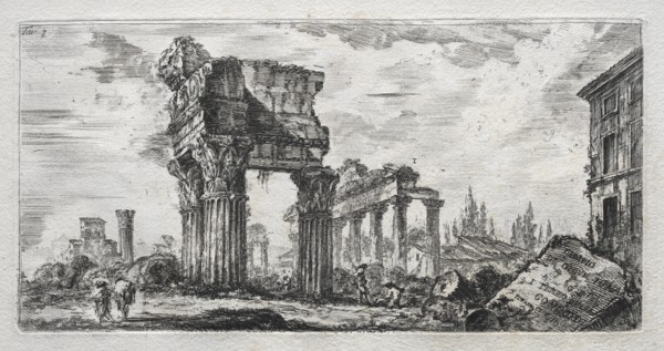 Tempio di Giove Tonante. Giovanni Battista Piranesi (Italian, 1720-1778). Etching and engraving