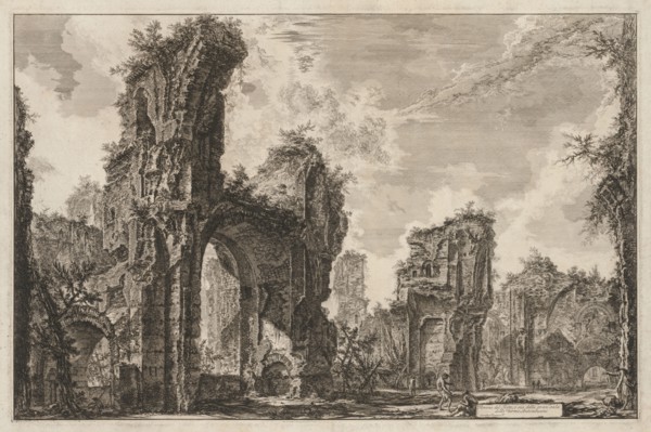 Views of Rome:  Rovine del Sisto o sia della gran sala delle Terme Antoniniane, 1765. Giovanni