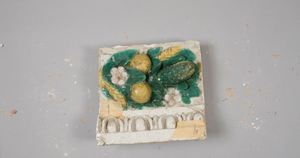 Fragment, c. 1900-1910. Benedetto Buglioni (Italian, 1461-1521). Glazed terracotta; overall: 198.1