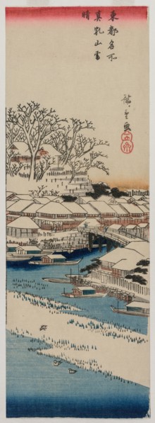 Clear Weather after Snow at Matsuchiyama (from the series Famous Places in the Eastern Capital),