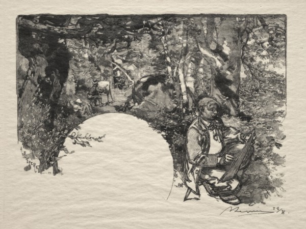 Le Peintres, 1890. Auguste Louis Lepère (French, 1849-1918). Wood engraving