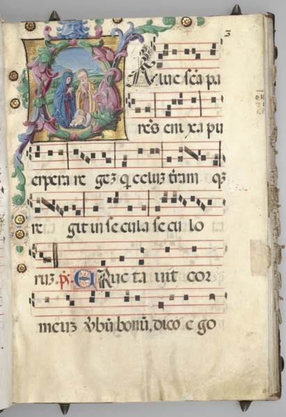 Gradual, c. 1520. Circle of Girolamo dai Libri (Italian, 1474-1555). Ink, tempera, and gold on