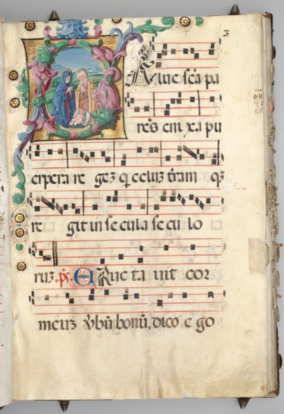 Gradual, c. 1520. Circle of Girolamo dai Libri (Italian, 1474-1555). Ink, tempera, and gold on