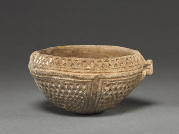 Jar, before 1550. Colombia, 15th-16th century. Red ware with incised patterns; overall: 6 x 12 cm