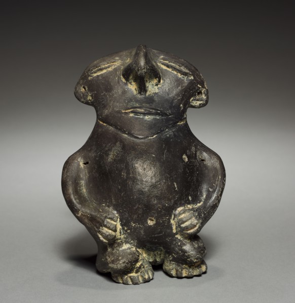 Figurine, before 1921. Colombia. Pottery; overall: 16 x 11.5 x 9.5 cm (6 5/16 x 4 1/2 x 3 3/4 in.).