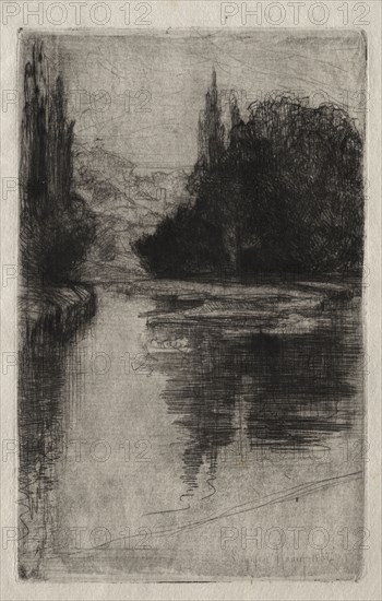Evening, 1864. Francis Seymour Haden (British, 1818-1910). Etching