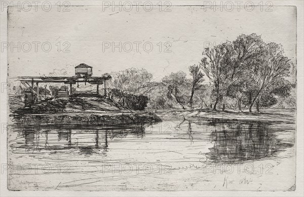 Railway Encroachment, 1864. Francis Seymour Haden (British, 1818-1910). Etching