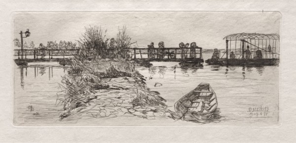 Regensburg, 1879. Otto H. Bacher (American, 1856-1909). Etching